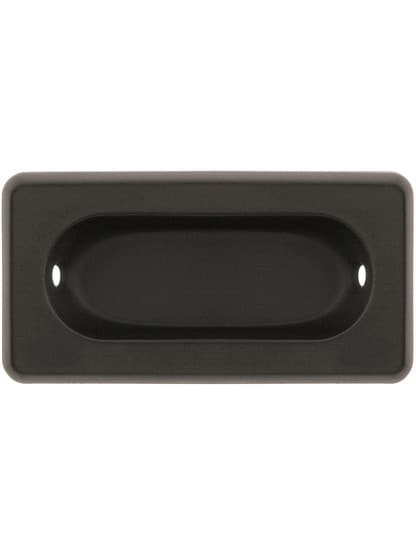Beveled Edge Recessed Sash Lift in Oil Rubbed Bronze.